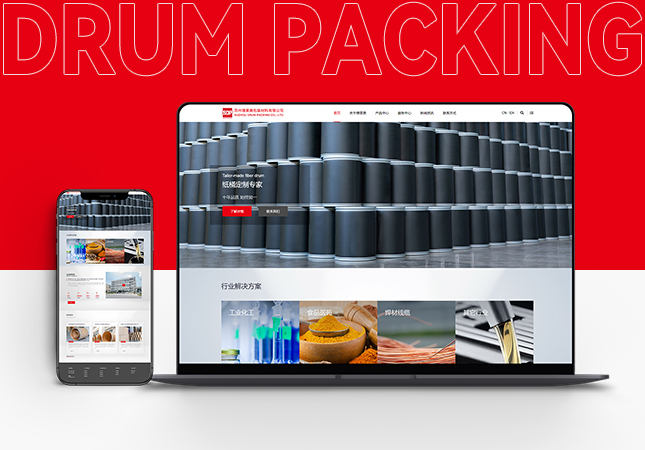 苏州德莱美纸桶包装企业网站设计