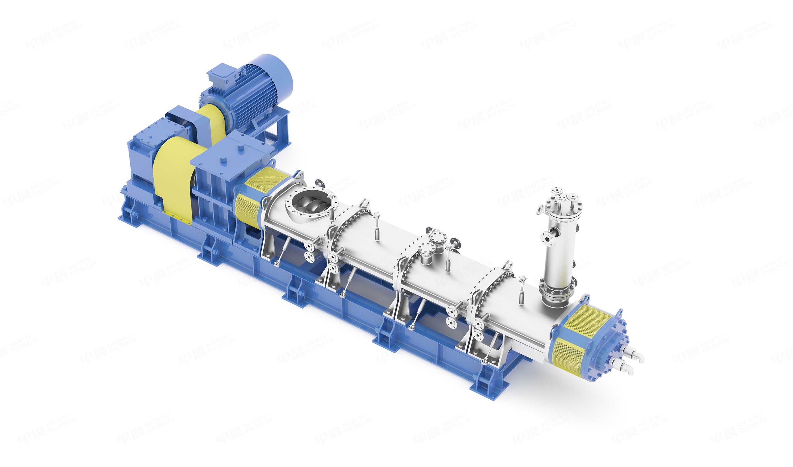 三维图制作,中芳特纤捏合设备,三维渲染图制作,三维图制作公司