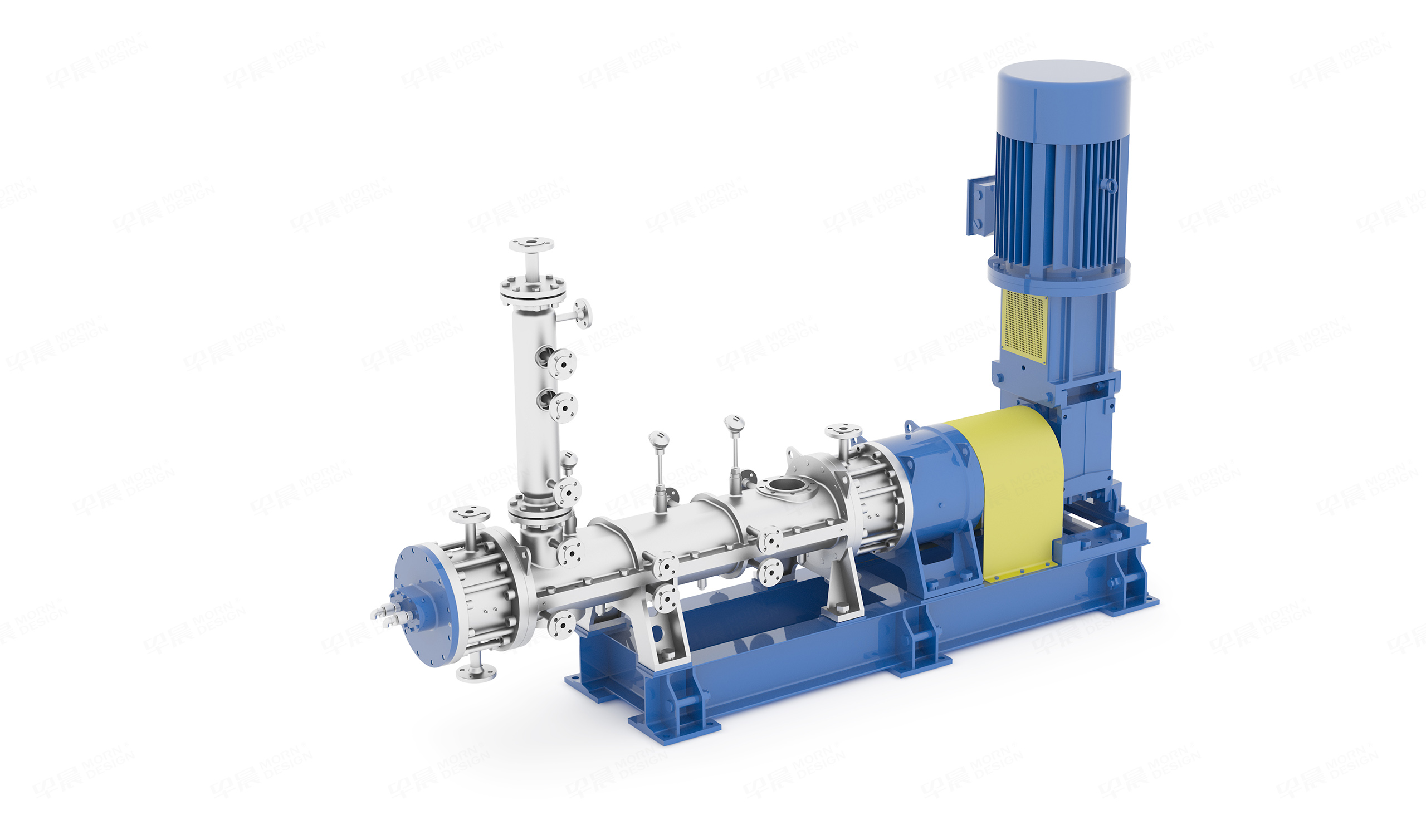 三维图制作,中芳特纤捏合设备,三维渲染图制作,三维图制作公司