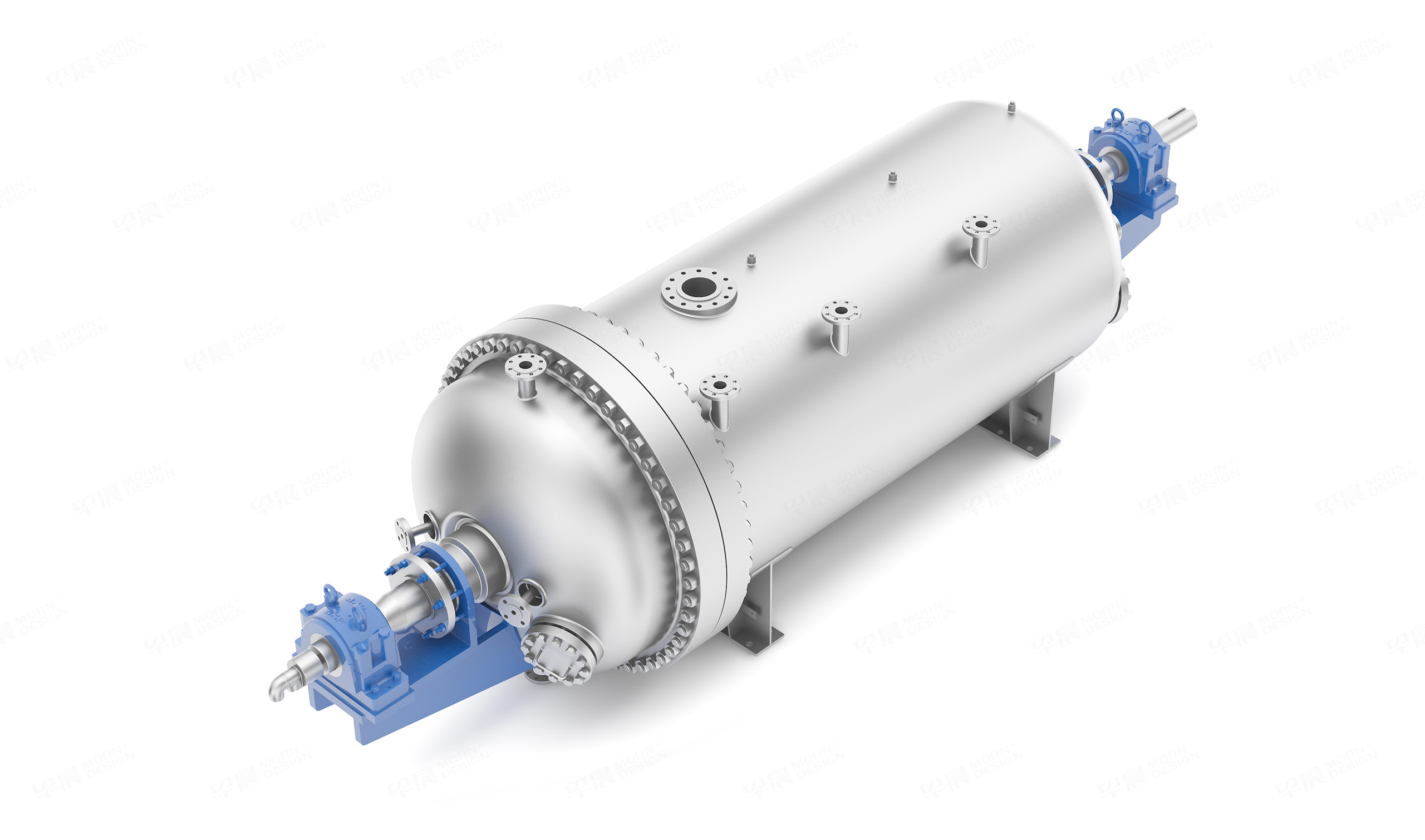 宝福龙搅拌设备总成三维图制作