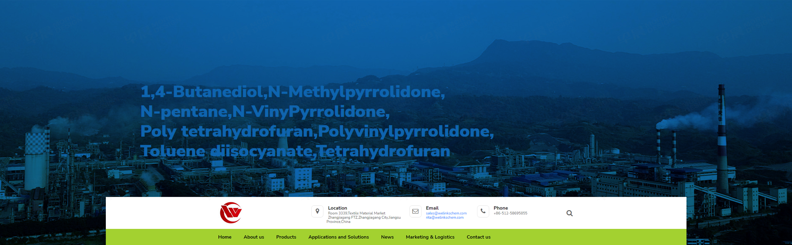 外贸网站设计,外贸独立站设计,化工网站设计,维尼克斯化工外贸站设计,制作,公司,Welinks