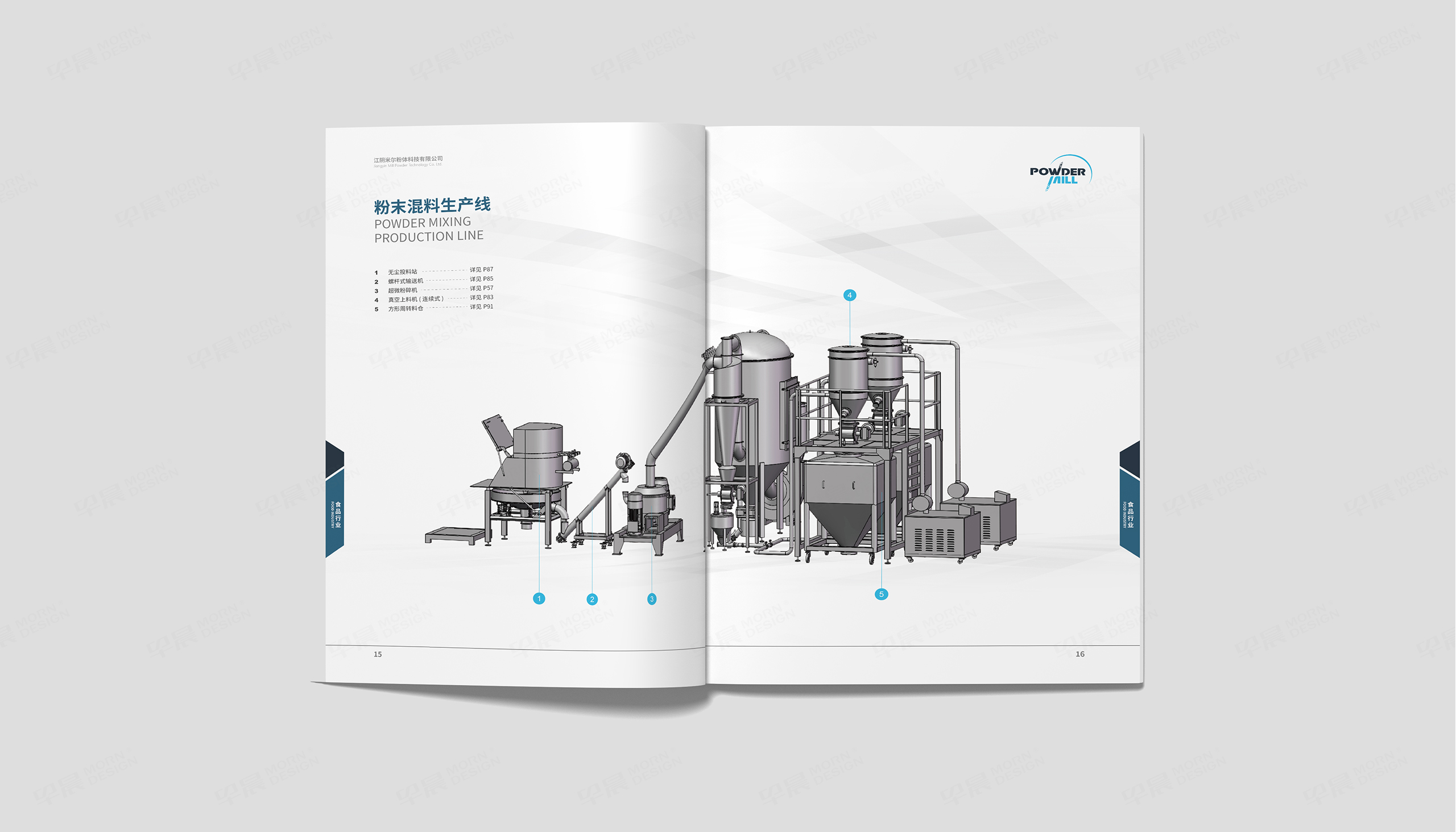 产品画册设计,米尔粉体画册设计,高端产品画册设计,制作,公司