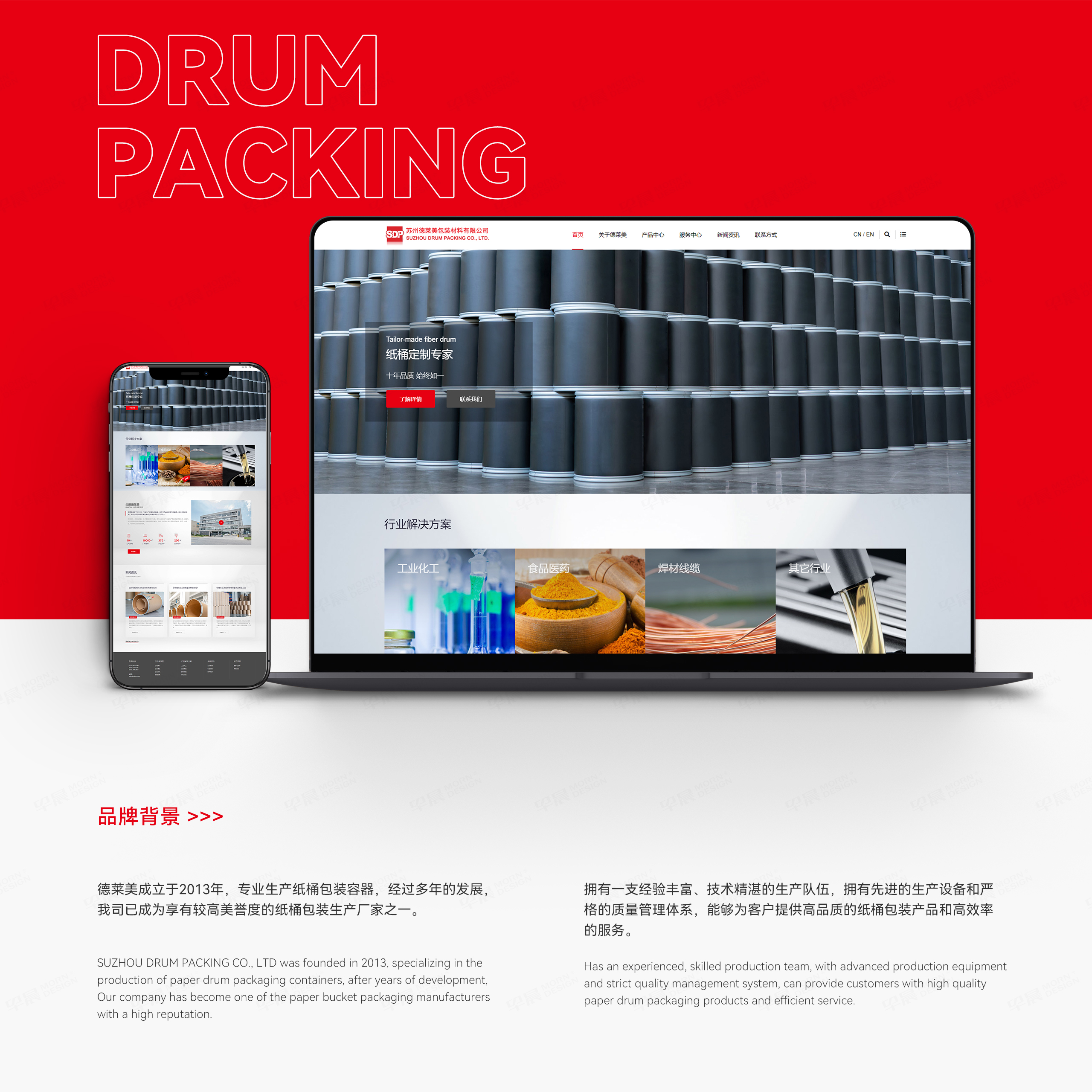 网站设计,苏州德莱美,纸桶包装,专业,定制,企业网站设计,公司