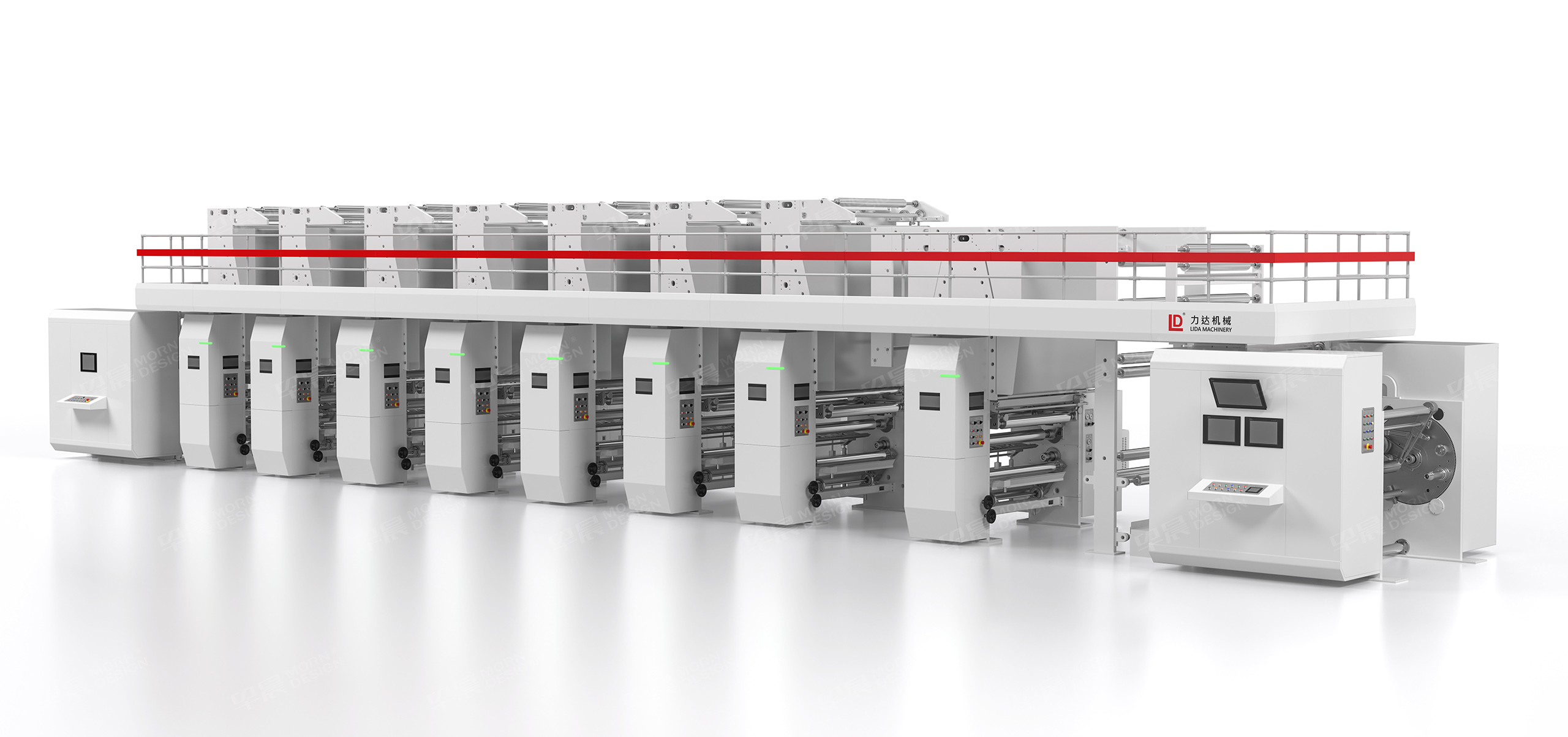 力达,凹版印刷机械,三维渲染制作,凹版印刷机三维渲染图，工业三维渲染服务