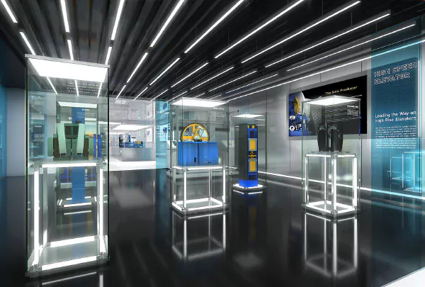 工业设备企业展厅与产品展台设计