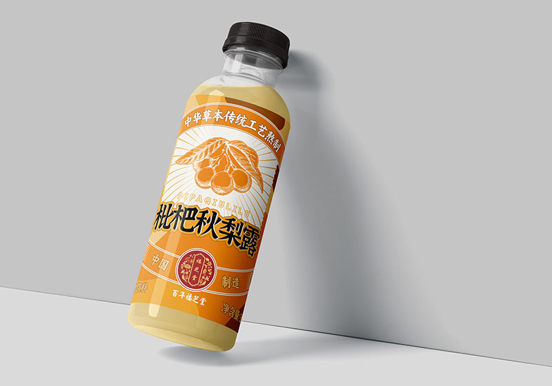 福芝堂饮料瓶标瓶贴设计