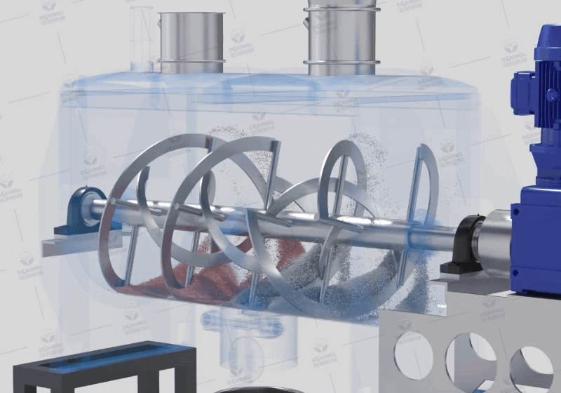 宝利机械粉碎混合生产线三维动画制作