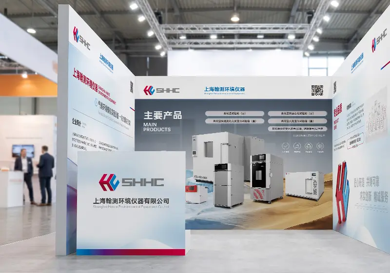 上海翰测气候环境模拟试验仪器设备展会海报设计