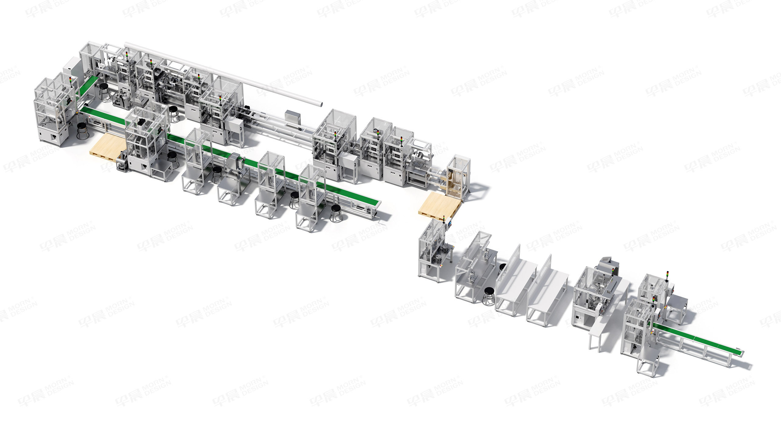 生产线三维渲染,自动化生产线三维图制作,苏州,倍思创电子,Bestron,自动化产线三维渲染图制作