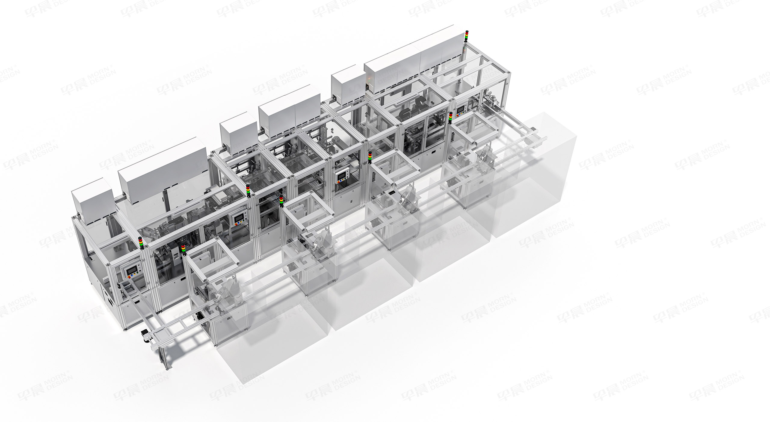 生产线三维渲染,自动化生产线三维图制作,苏州,倍思创电子,Bestron,自动化产线三维渲染图制作