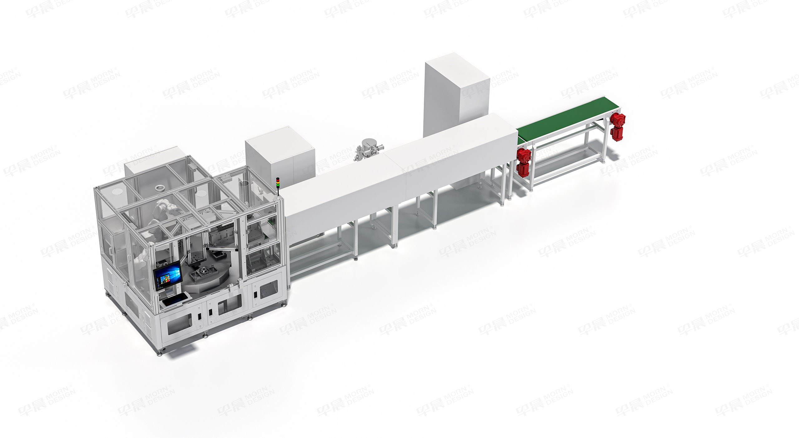 生产线三维渲染,自动化生产线三维图制作,苏州,倍思创电子,Bestron,自动化产线三维渲染图制作
