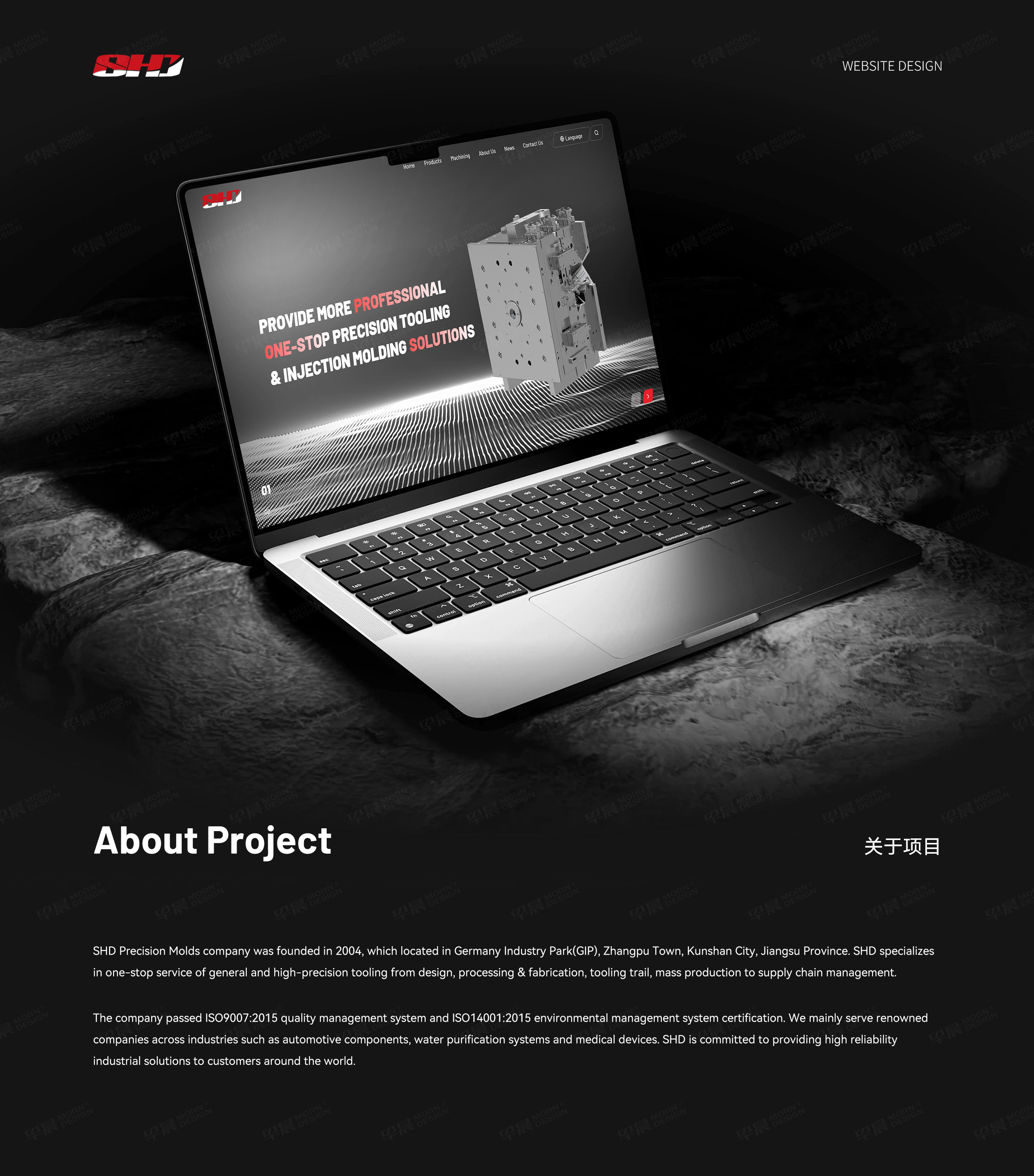 盛鸿达精密模具外贸独立站设计