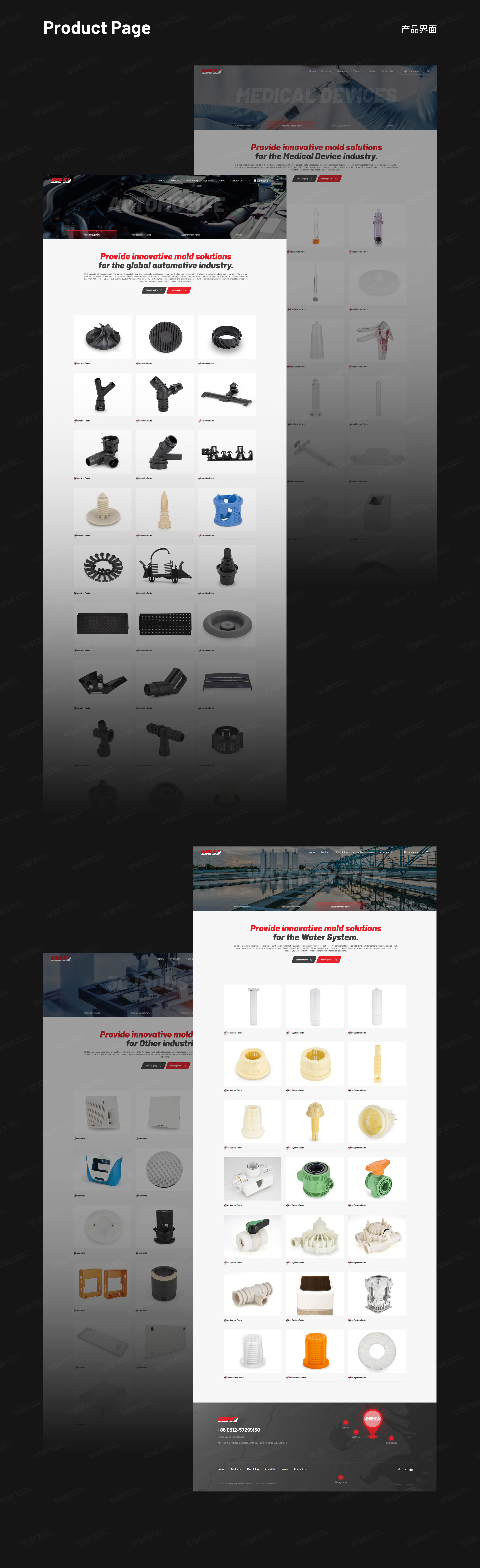 盛鸿达精密模具外贸独立站设计