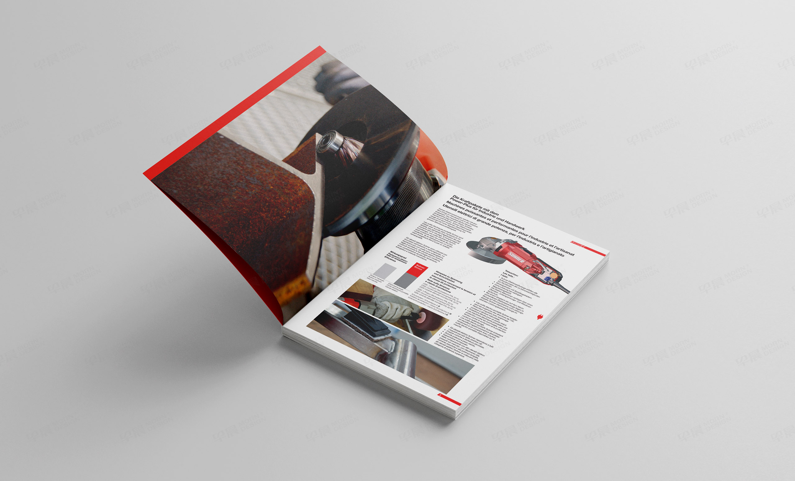 英语,德语,法语,产品册设计,画册设计,电动工具产品册设计,制作,公司