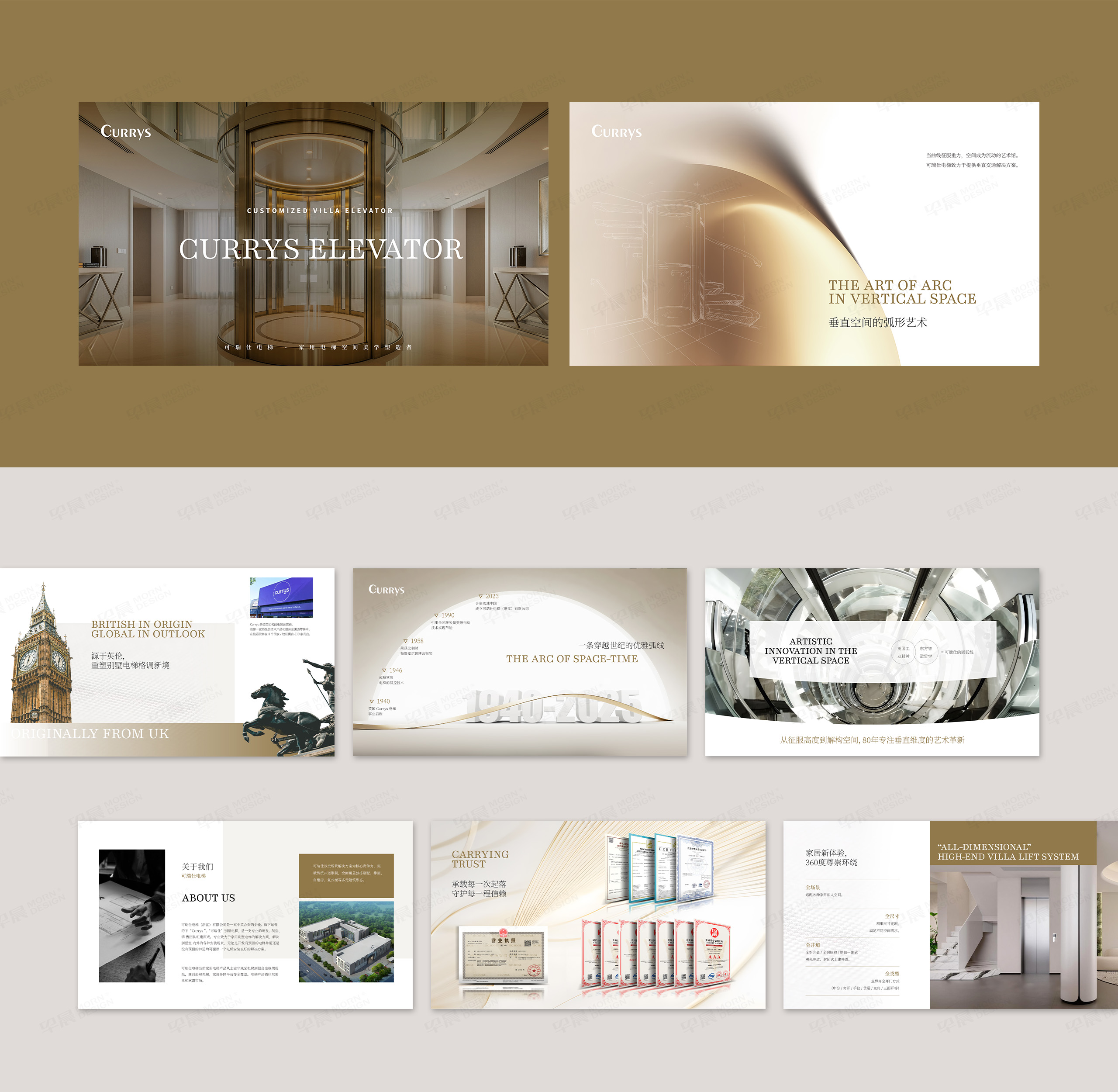 PPT设计,PPT定制设计,杭州,可瑞仕,高端家用圆弧玻璃,电梯PPT设计,家用电梯PPT制作,公司