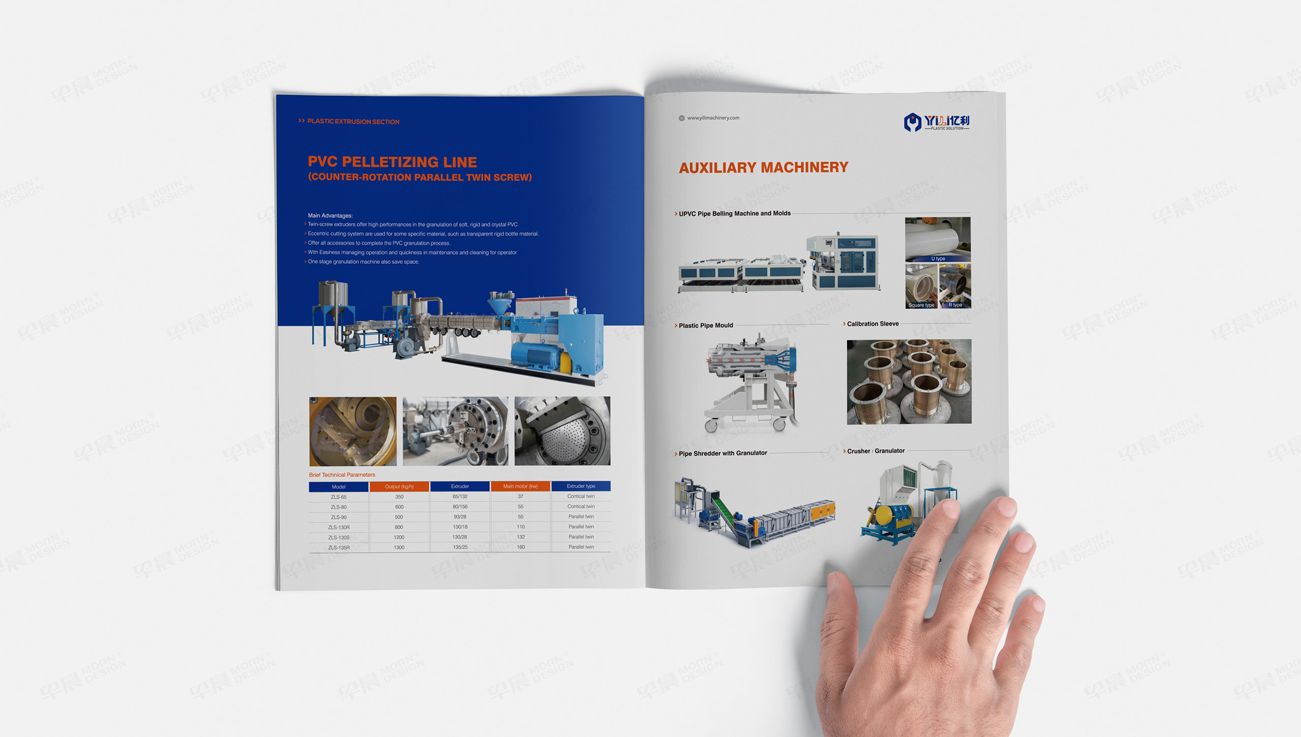 亿联塑料机械宣传画册设计